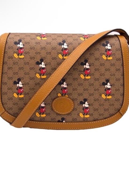 Gucci Handbags - Gucci x Disney Mickey Mouse Small GG Supreme Crossbody Bag